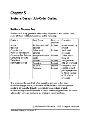 Chapter 7 Notes - Chapter 7: Activity-Based Costing (ABC): A tool to ...