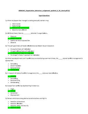 Case study - organizational behavior - IMT G - Studocu
