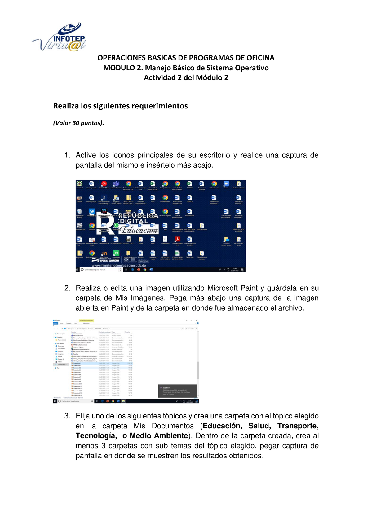 Actividad 2. Módulo 2 - OPERACIONES BASICAS DE PROGRAMAS DE OFICINA ...