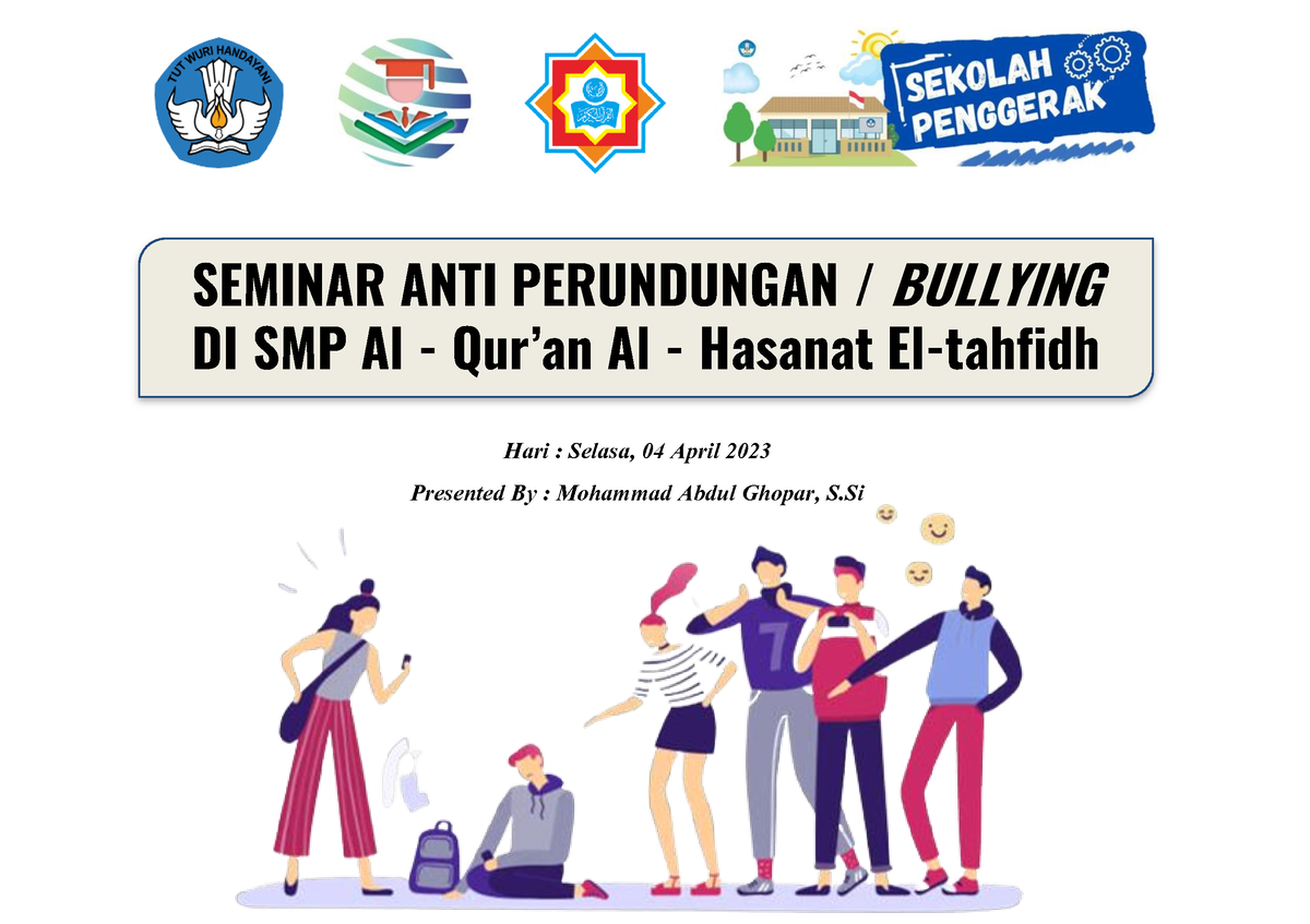 Materi Seminar ANTI Perundungan - SEMINAR ANTI PERUNDUNGAN / BULLYING ...