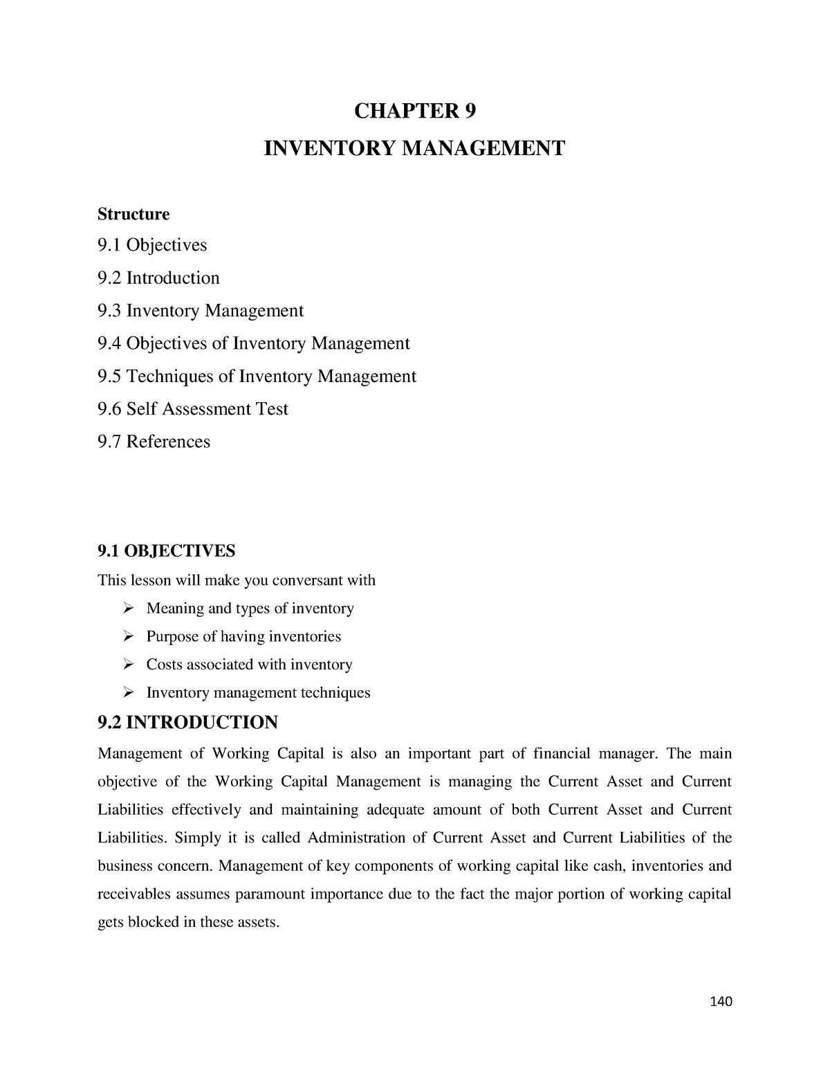 week 9 assignment inventory management