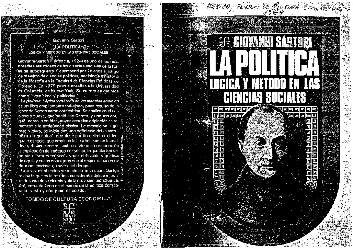 La Politica Giovanni Sartori Resumen Por Capitulos www.studocu.com