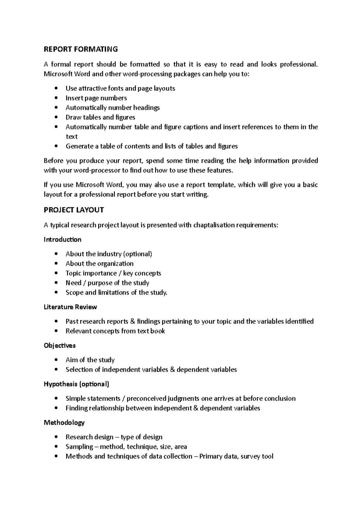 report-formating-report-formating-a-formal-report-should-be-formatted