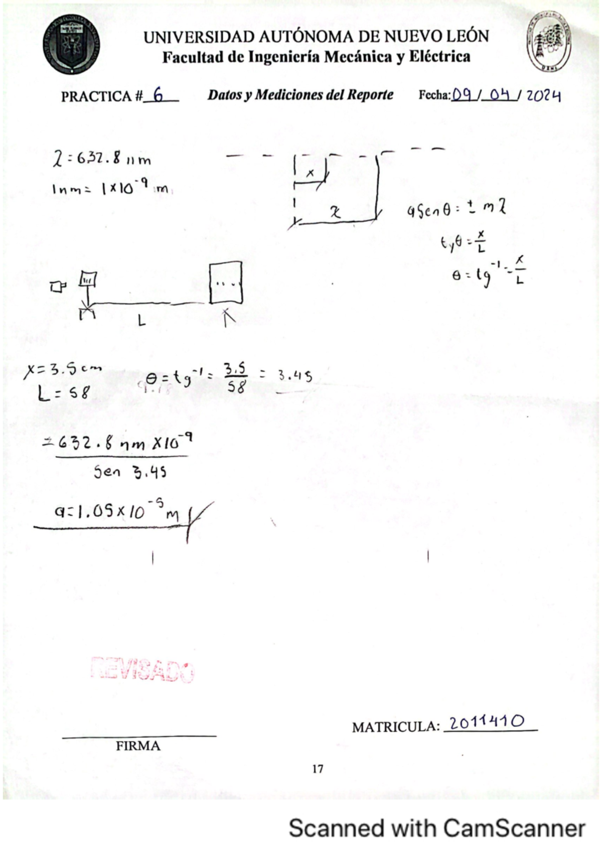 Práctica 6 - Practica 6, fisica IV - lab fisica 4 - UNIVERSIDAD ...