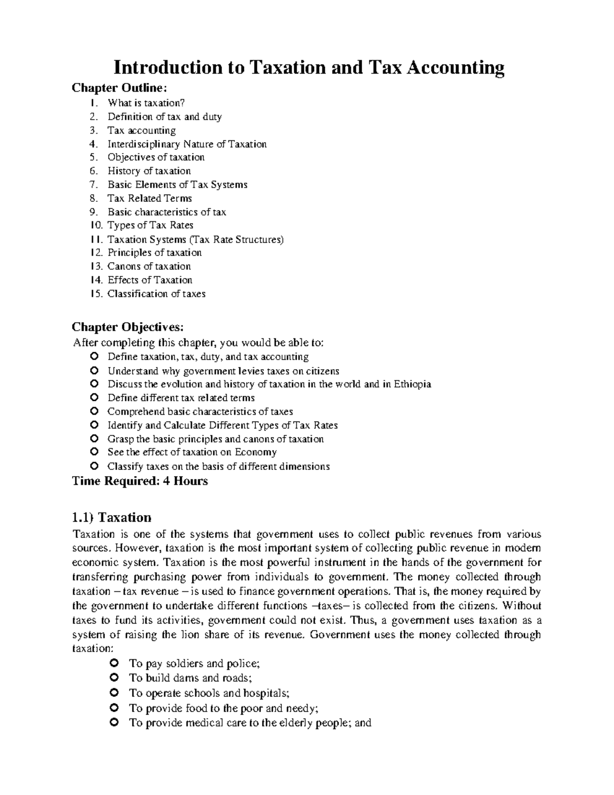 Tax Accounting- Accounts - Introduction To Taxation And Tax Accounting ...