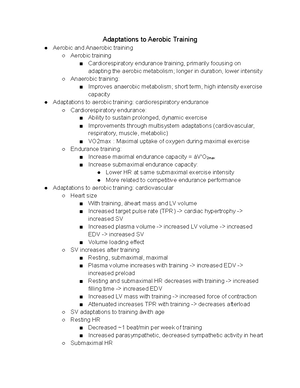 Chapter 1 - Intro To Exercise Physiology Lecture Notes - Chapter 1 ...