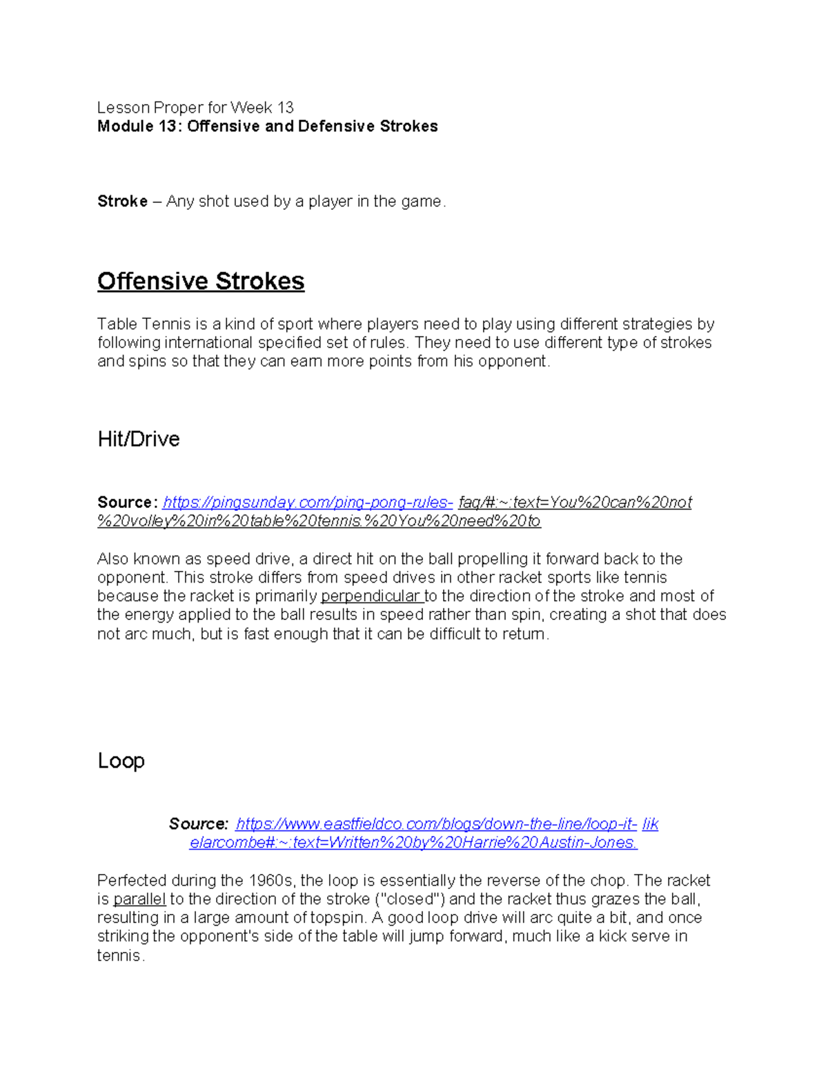 PE3WEEK13-17 Lesson - enjoy! - Lesson Proper for Week 13 Module 13 ...