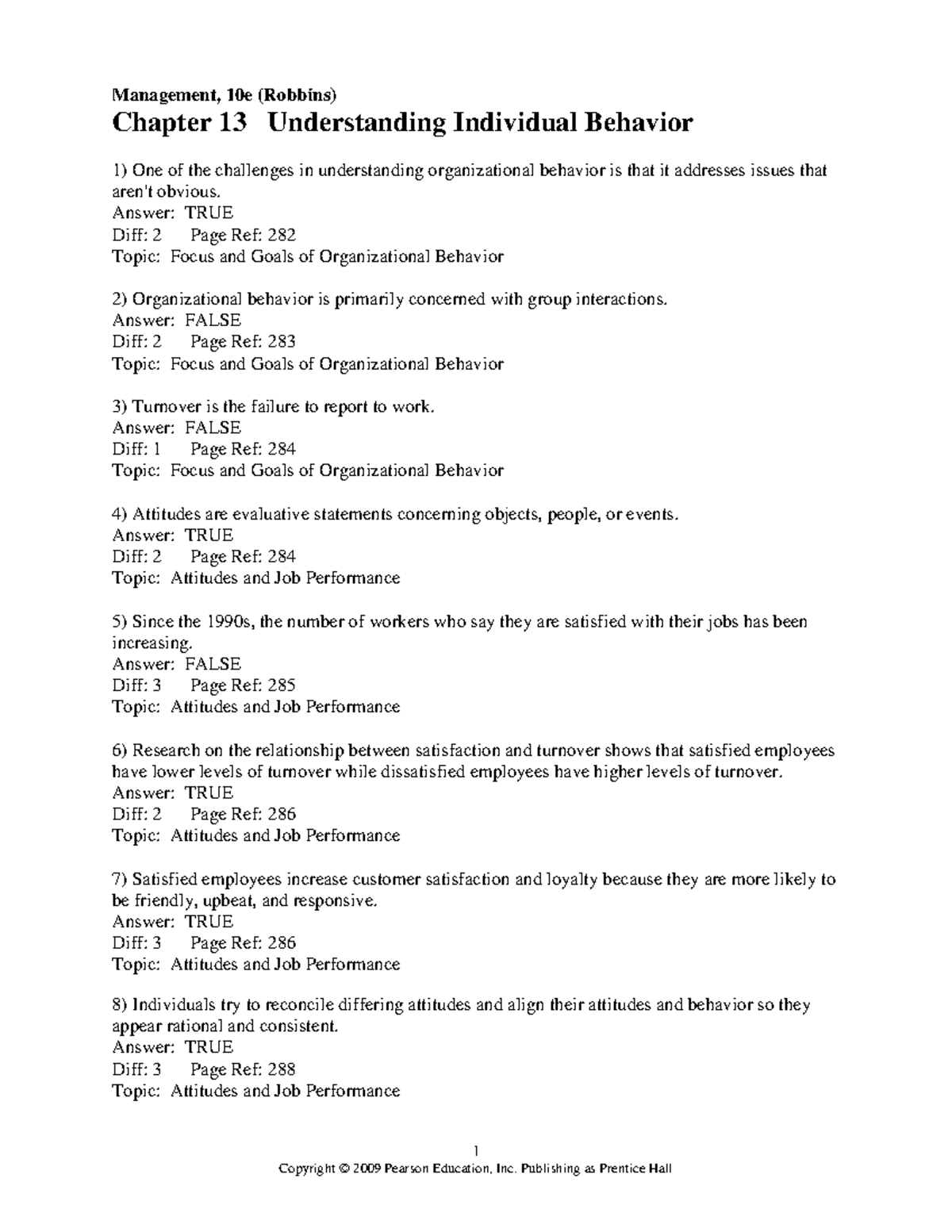 10e Management 1 Management 10e Robbins Chapter 1 Introduction