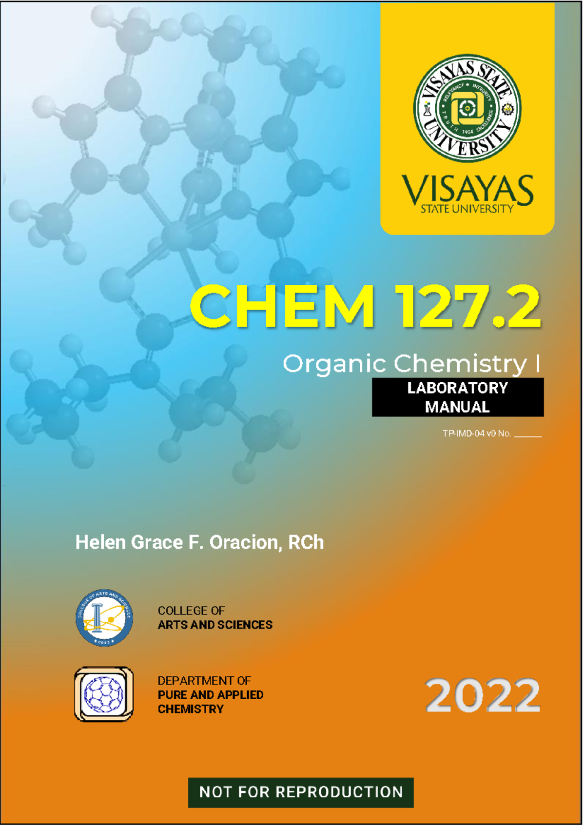 Chem 127.2 Organic Chemistry I Laboratory Guide - CHEM 127. Organic ...
