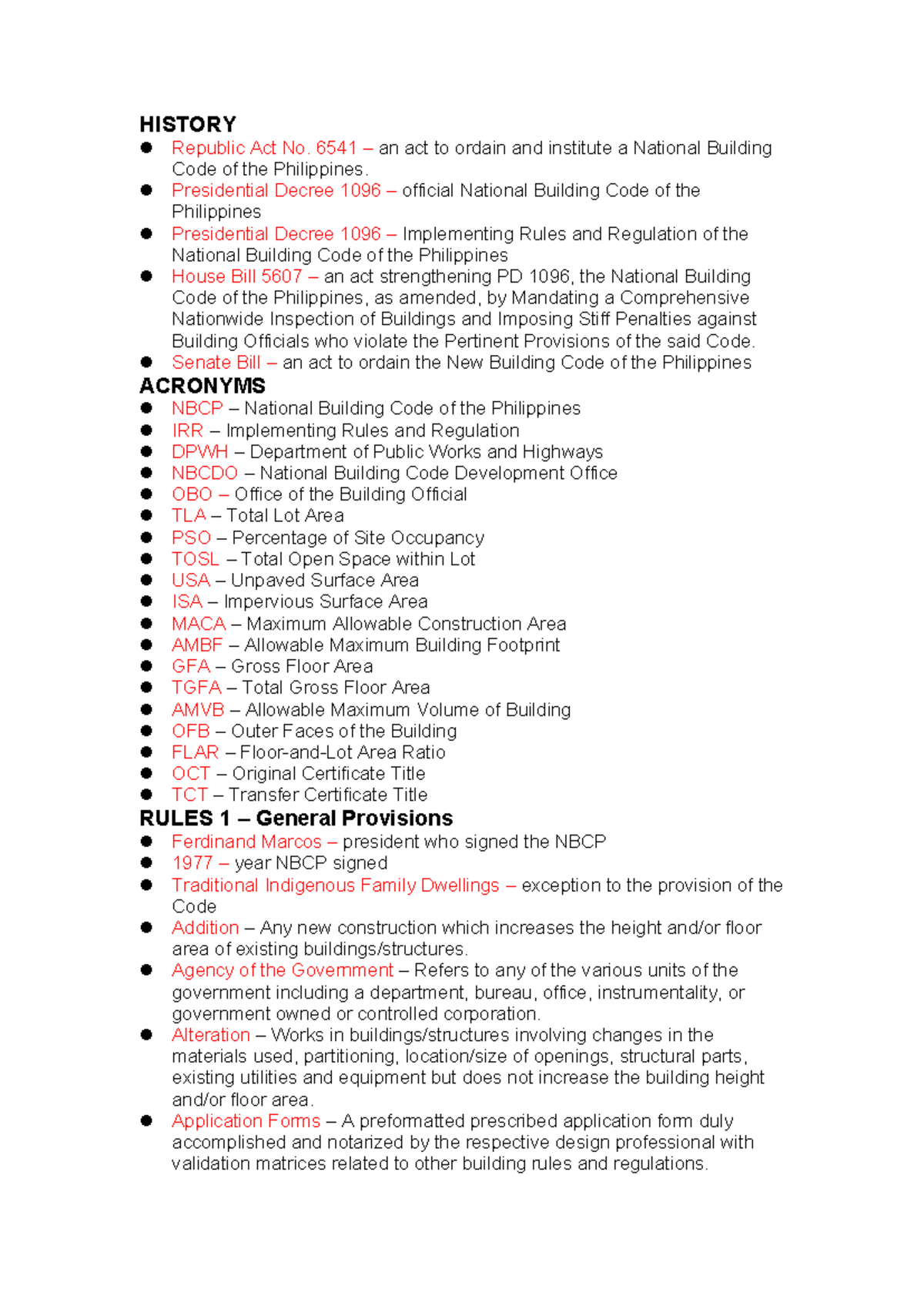 History and Rules - HISTORY Republic Act No. 6541 – an act to ordain ...