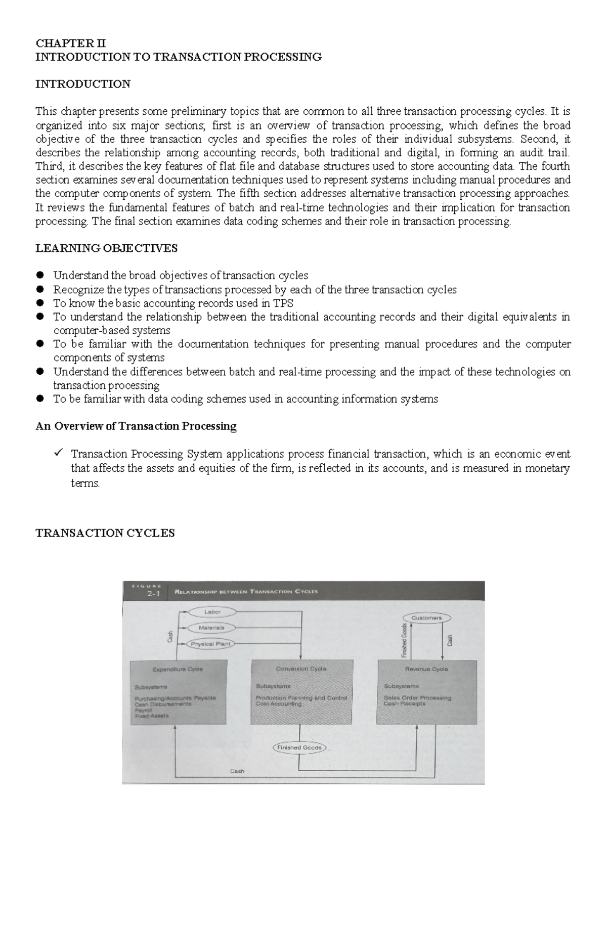 Chapter 2-module - Lecture notes 7 - CHAPTER II INTRODUCTION TO ...