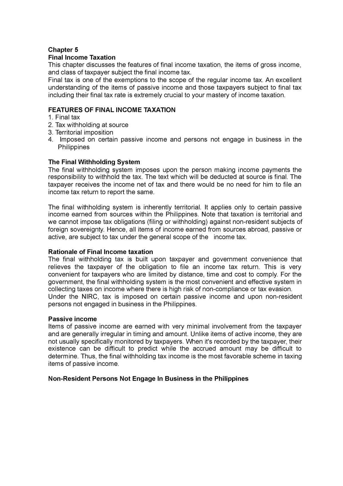 Chapter-5-income-taxation Compress - Chapter 5 Final Income Taxation ...