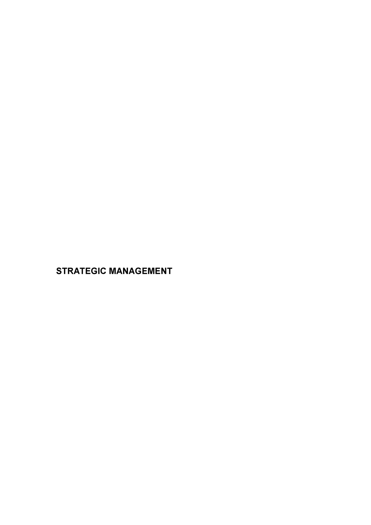 1-1-notes-nature-and-scope-of-sm-pdf-strategic-management-the