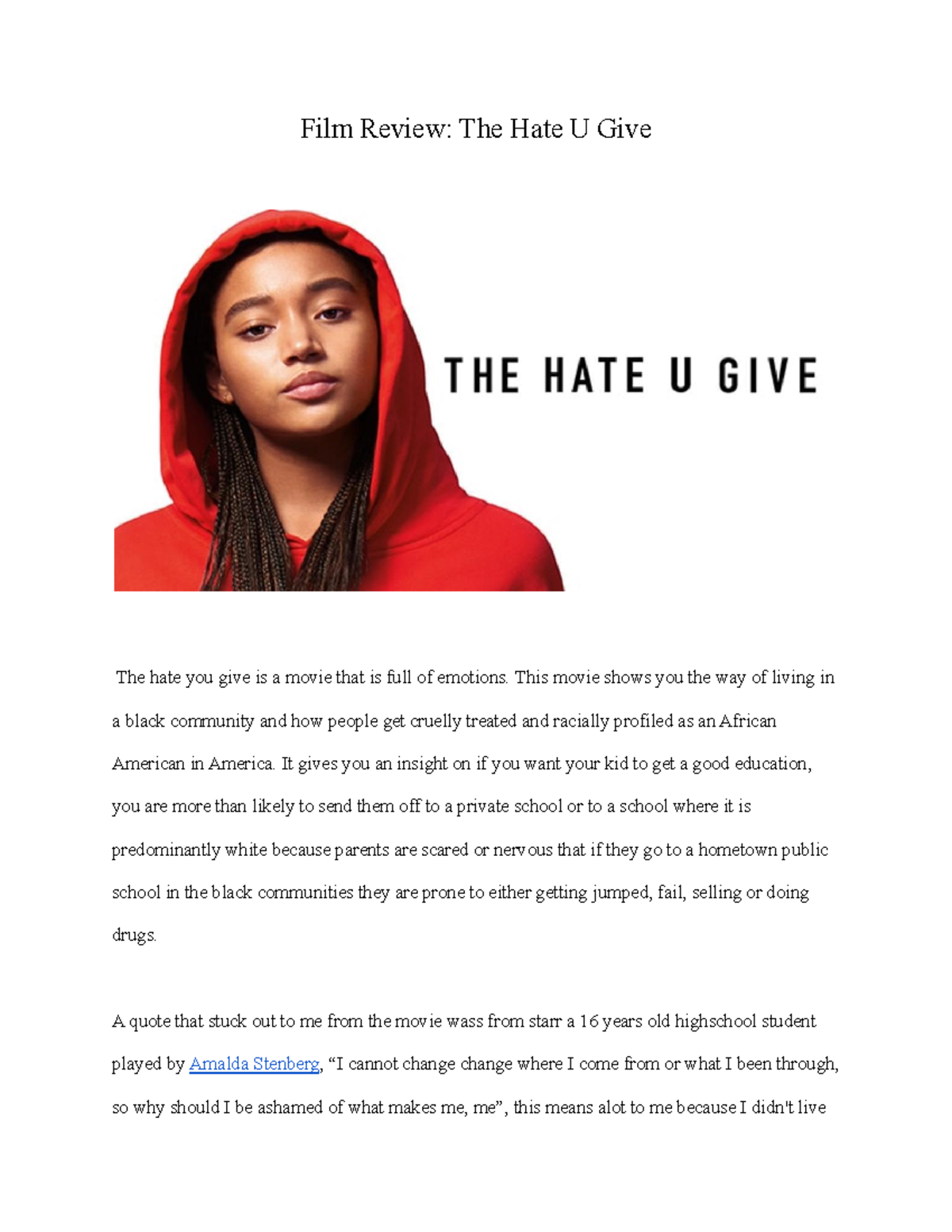 Film review the hate you give - Deprecated API usage: The SVG back-end ...