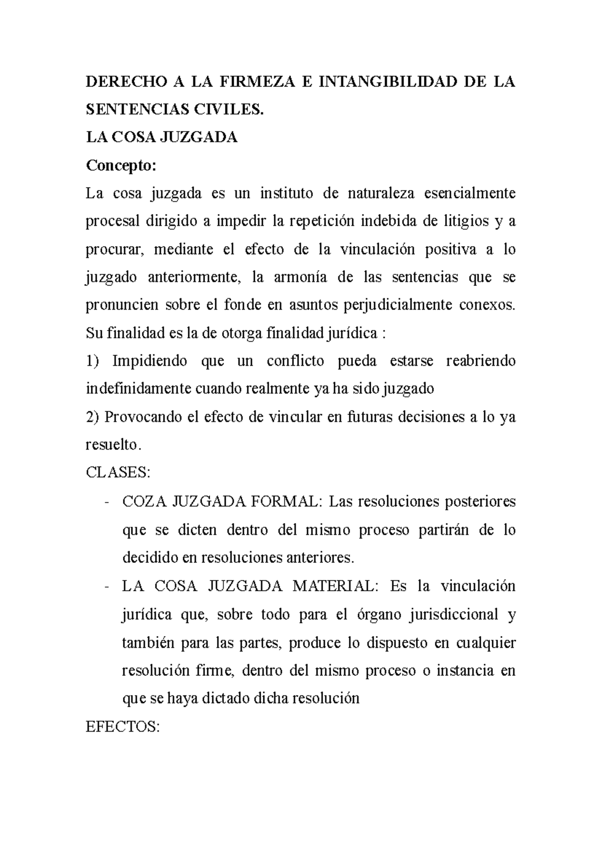 Derecho A LA Firmeza E Intanibilidad DE LA Sentencias Civiles - DERECHO