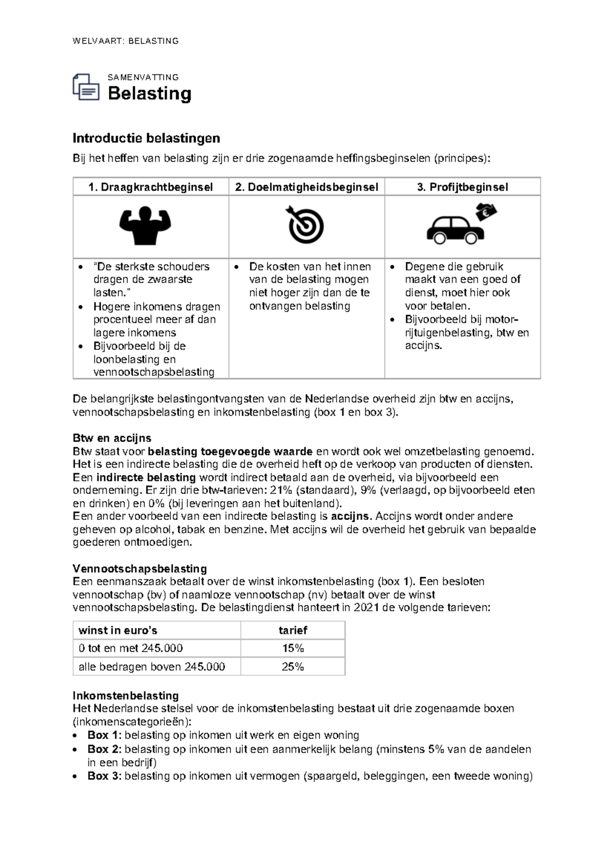 C Samenvatting T10079 O02s01 Belasting 1658238948 - SAMENVATTING ...