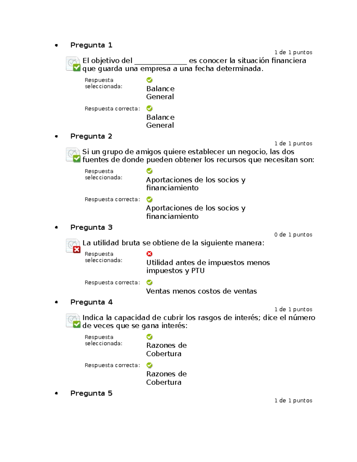 Actividad 5. Automatizada Administracion Financiera - Pregunta 1 1 De 1 ...