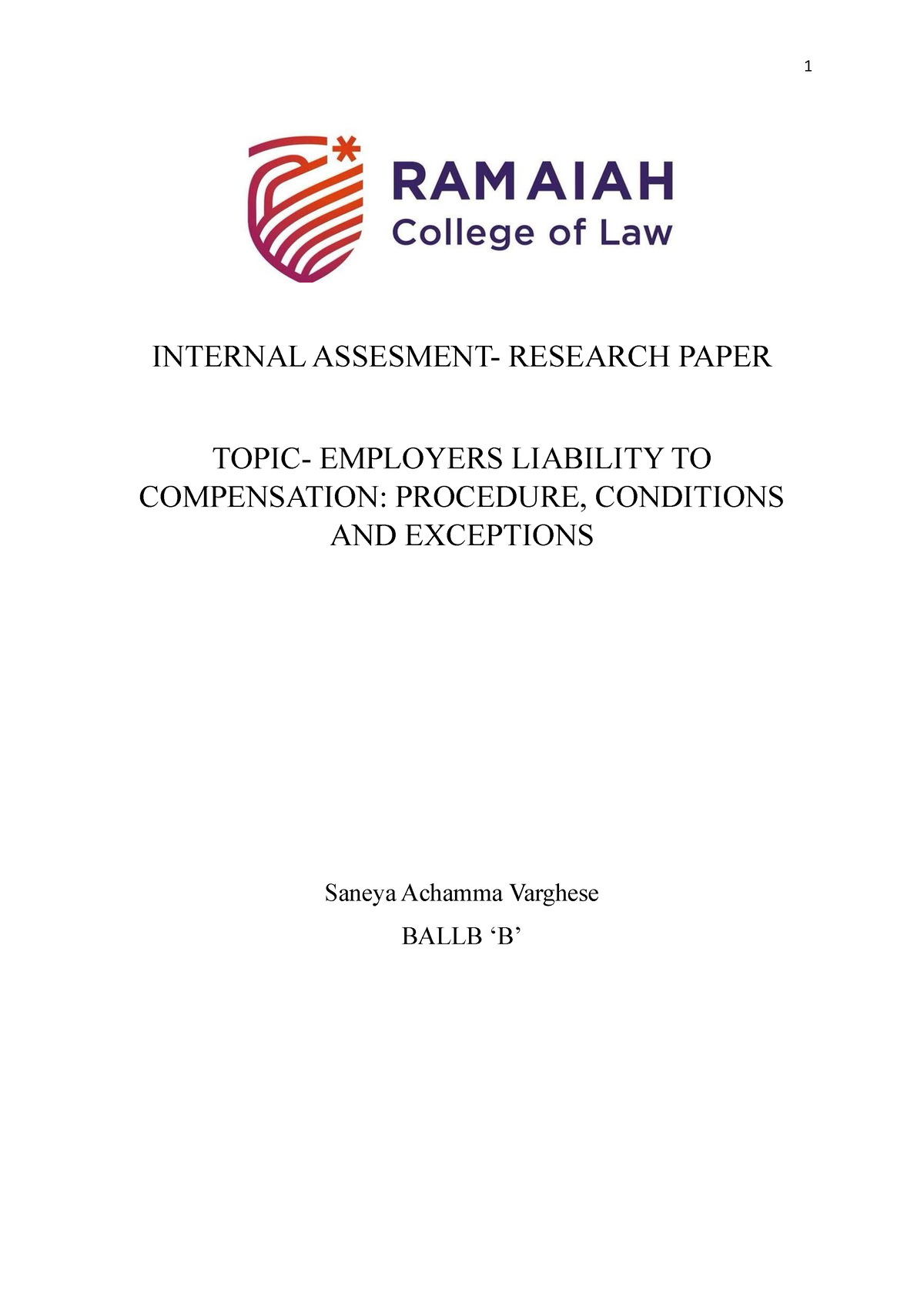 labour law research paper