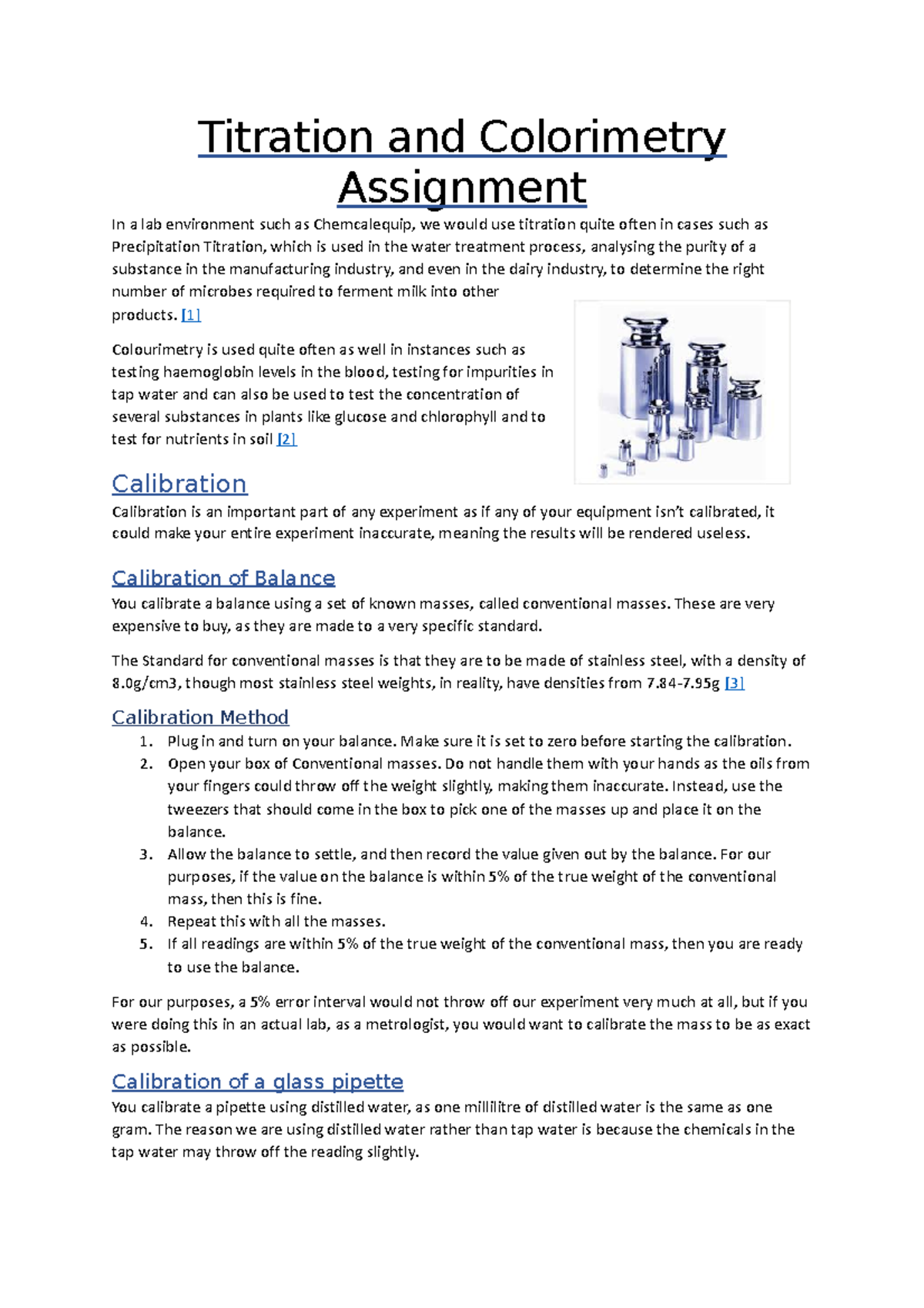 Pearson Unit 2 Titration and Calorimetry Titration and Colorimetry