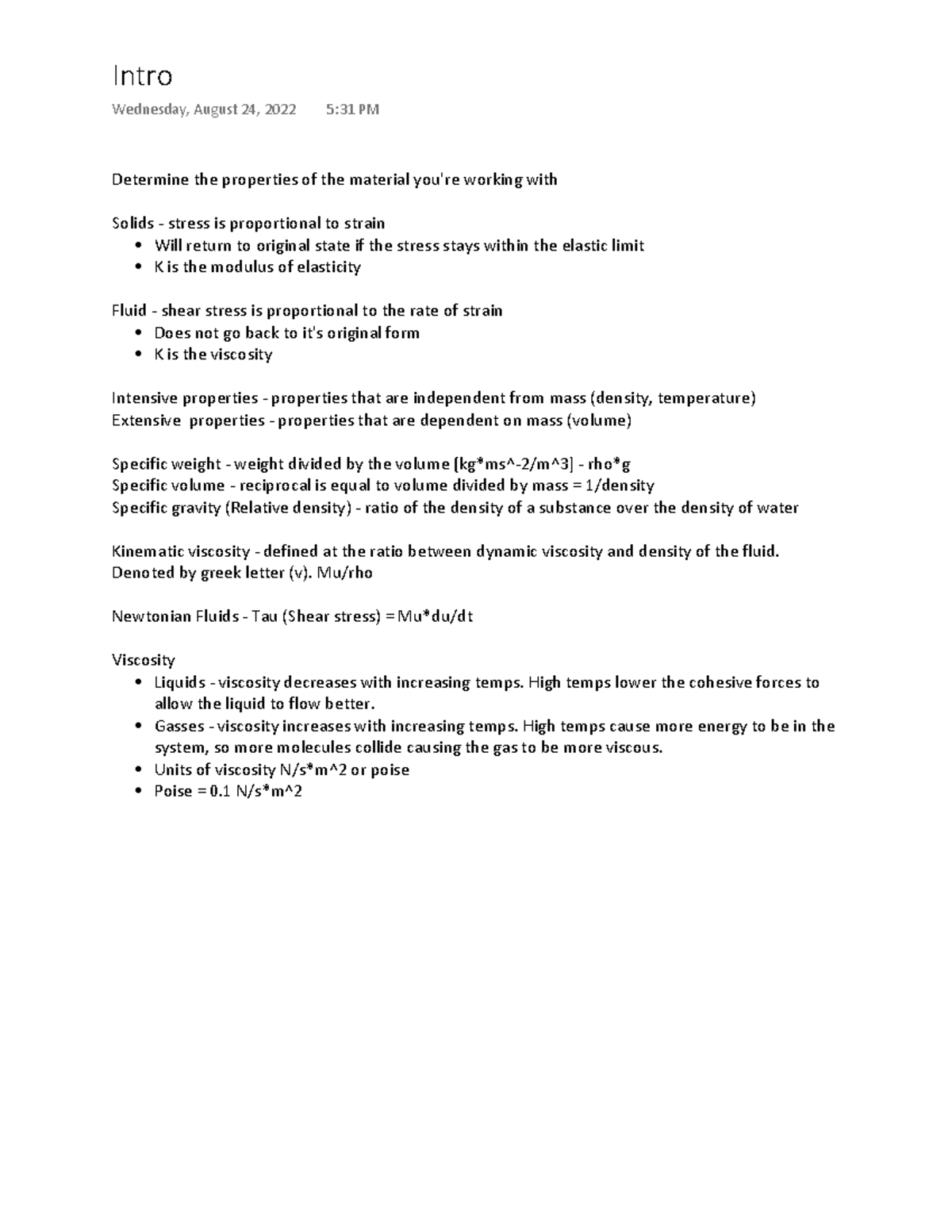 Intro - Determine the properties of the material you're working with ...