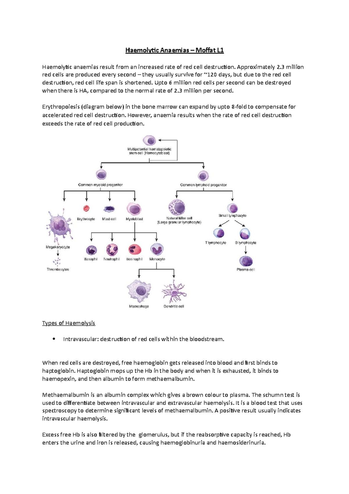 Haemolytic Anaemias - Moffat L1 - Haemolytic Anaemias Moffat L1 ...