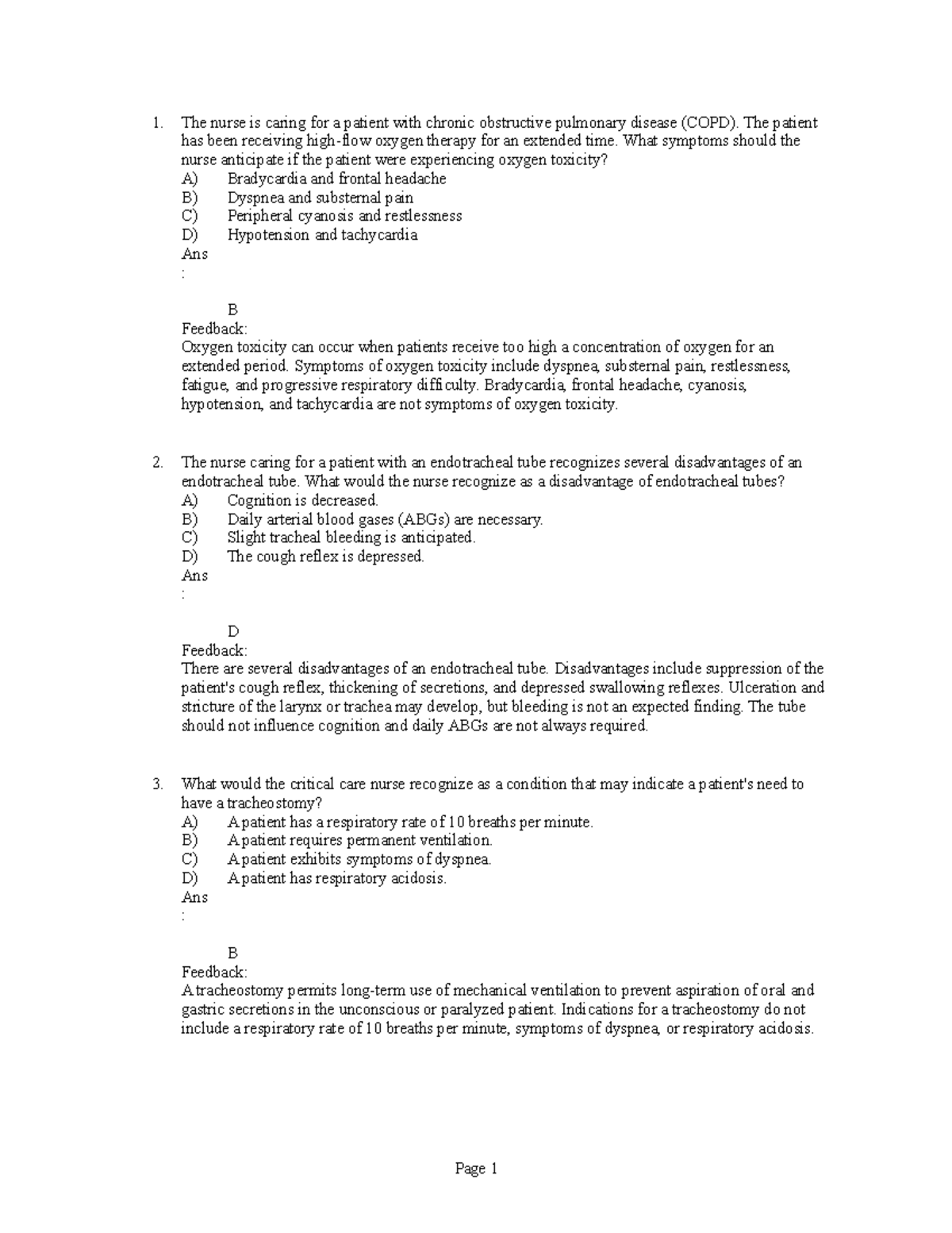 Med Surg Chapter 21 For Intermediate Nursing The Nurse Is Caring For