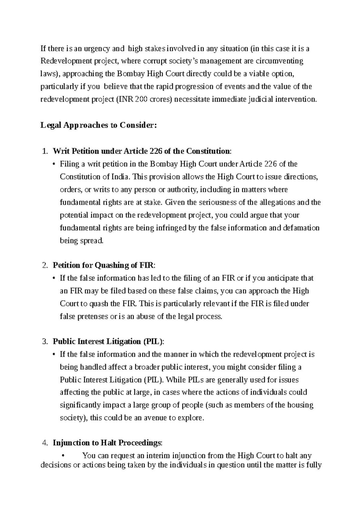 When to approach the Bombay High Court directly to file a criminal case ...