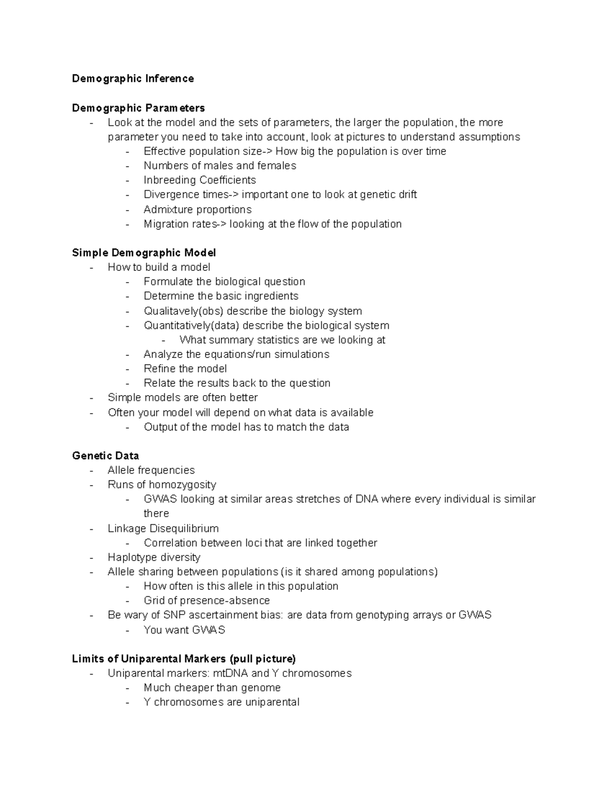 HG 10 3 - Lecture Notes Human Genome - Demographic Inference ...