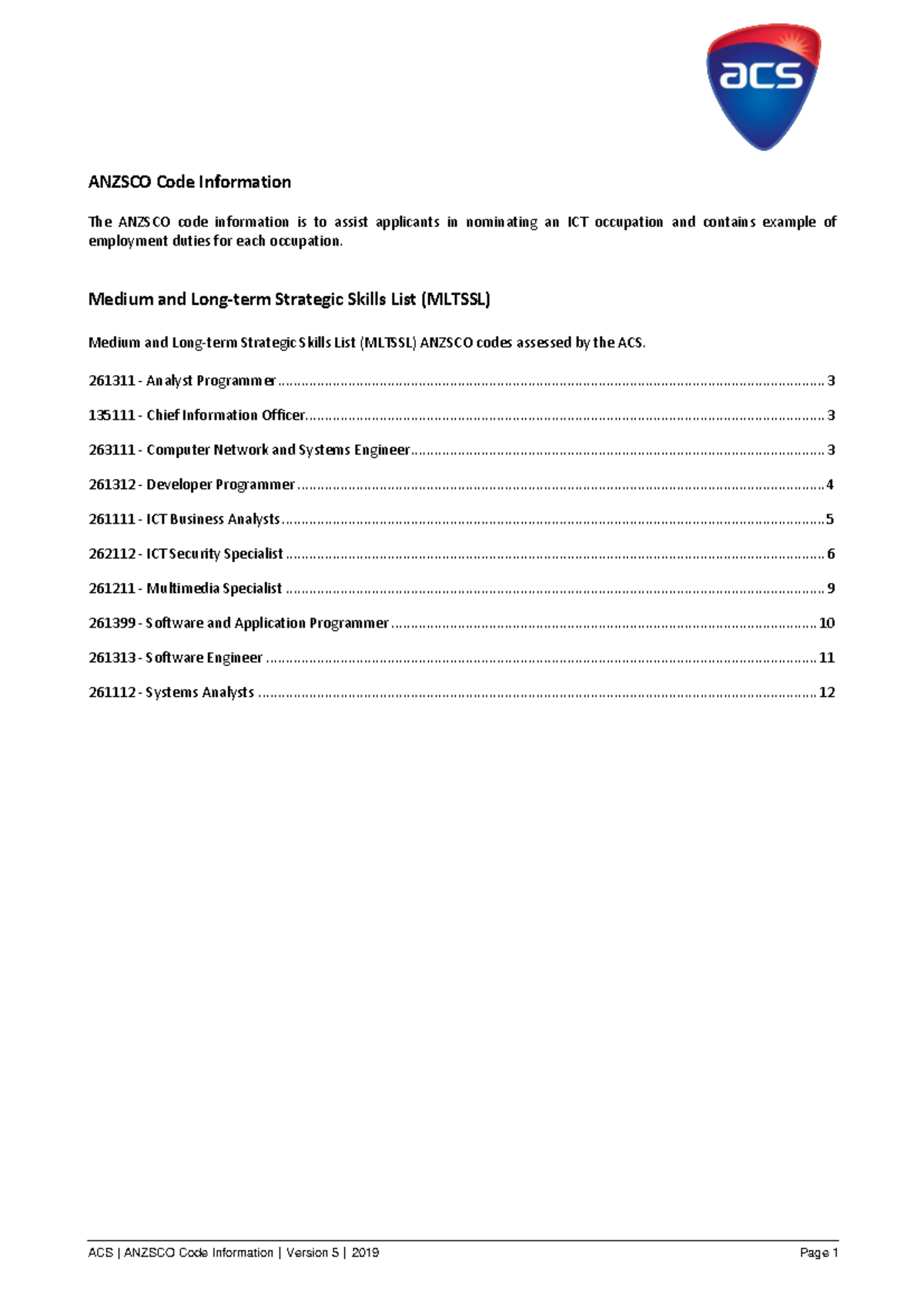 Anzsco Code Information - ANZSCO Code Information The ANZSCO code ...