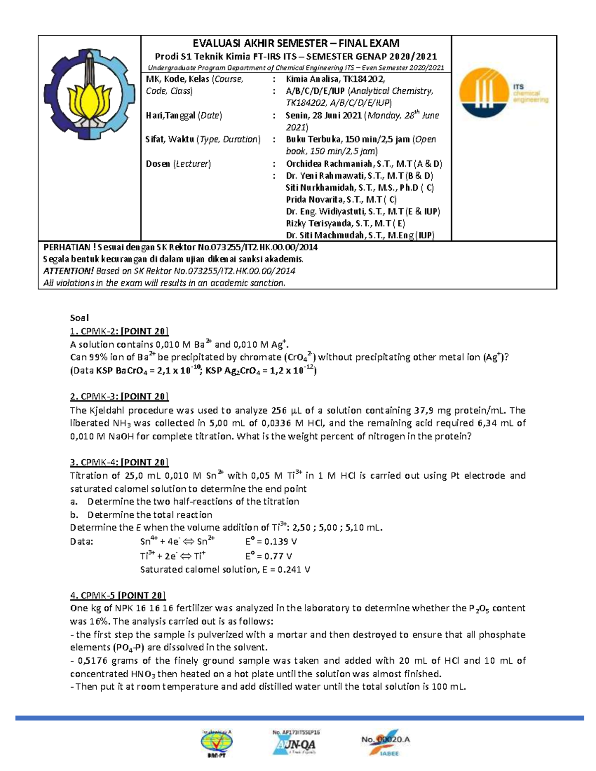 Soal KA EAS Sem Genap 2020-2021 S1 28062021 IUP - EVALUASI AKHIR ...