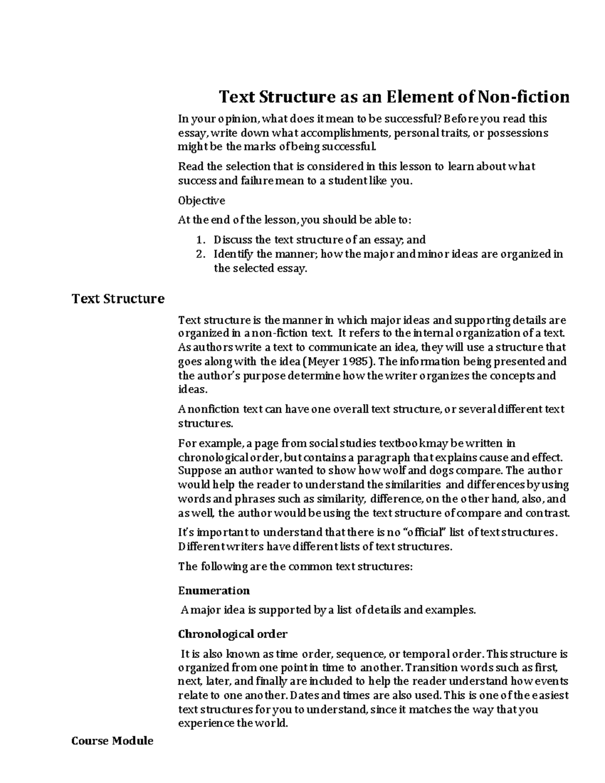 13. W7 Lesson 5 Philippine Text Structure - Module - Course Module Text ...