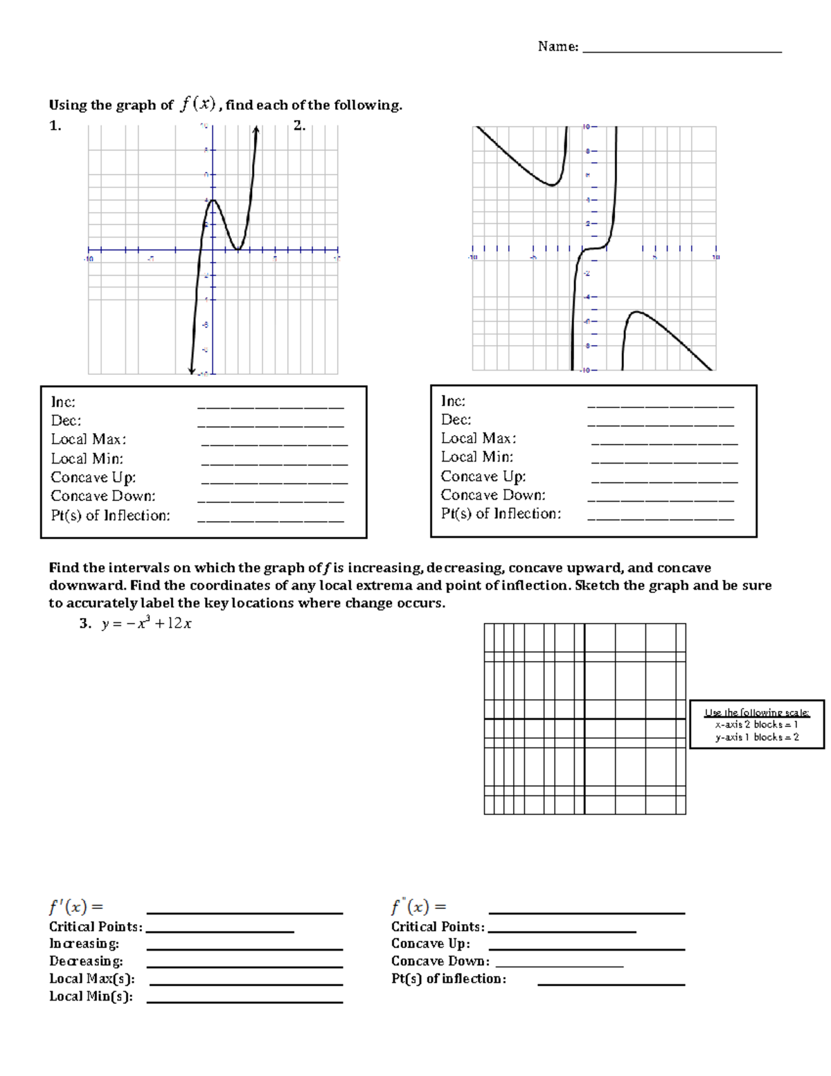 Week 9 Homework Optimization Ap Calculus Ab Name Unit