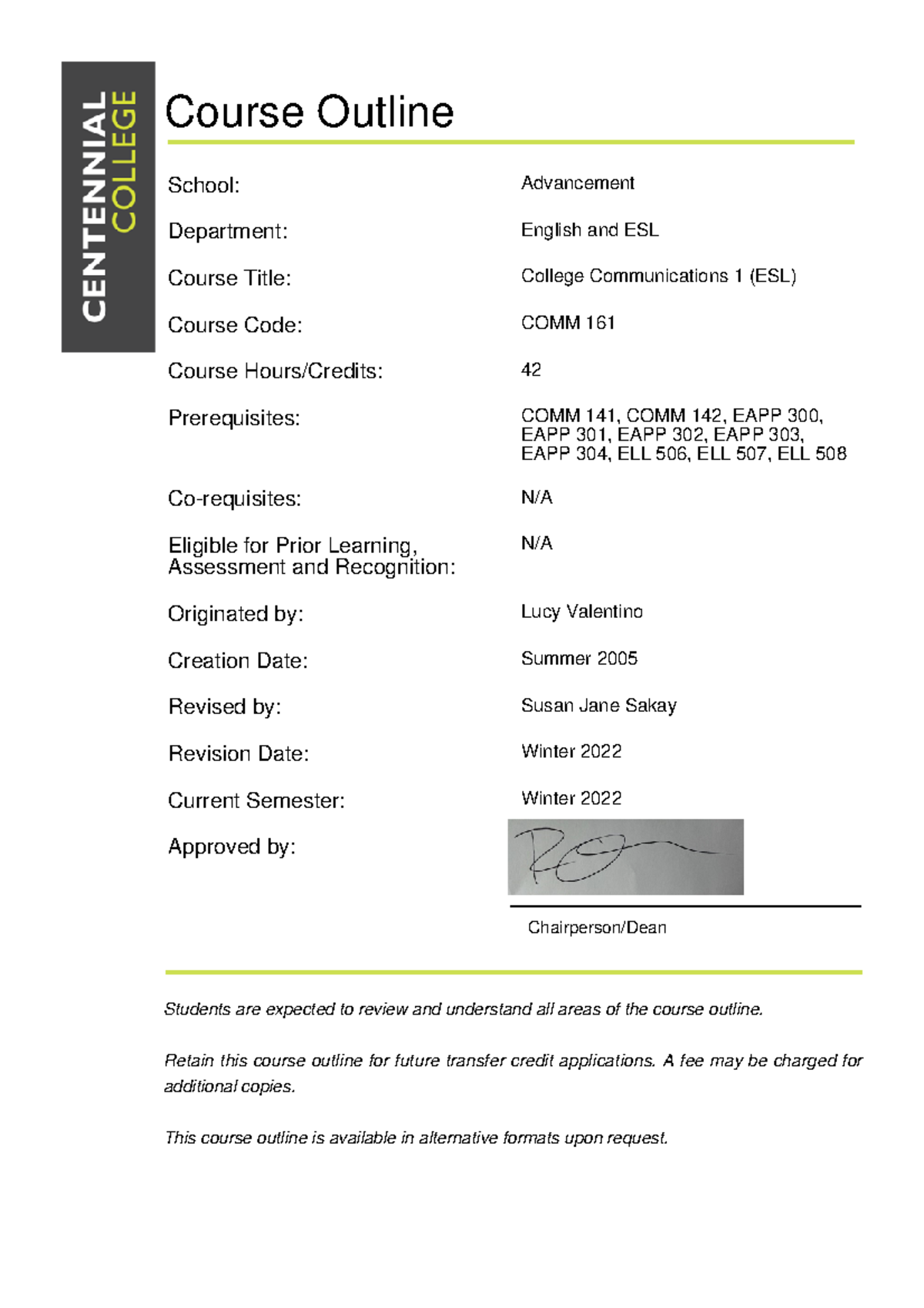 comm-161-coco-winter-2022-course-outline-chairperson-dean