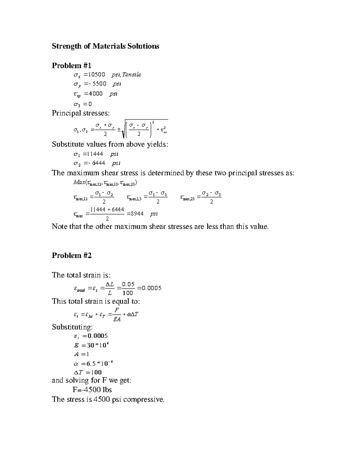 solution-of-strength-of-materials-problems-strength-of-materials