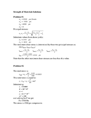 Solution+Test+3 - review and work for exam 3 - CVEEN 2140 STRENGTH OF ...