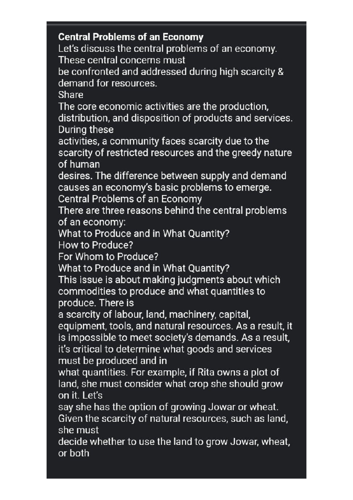 Imgtopdf centralpdf - Main central problems of an economy. What to ...