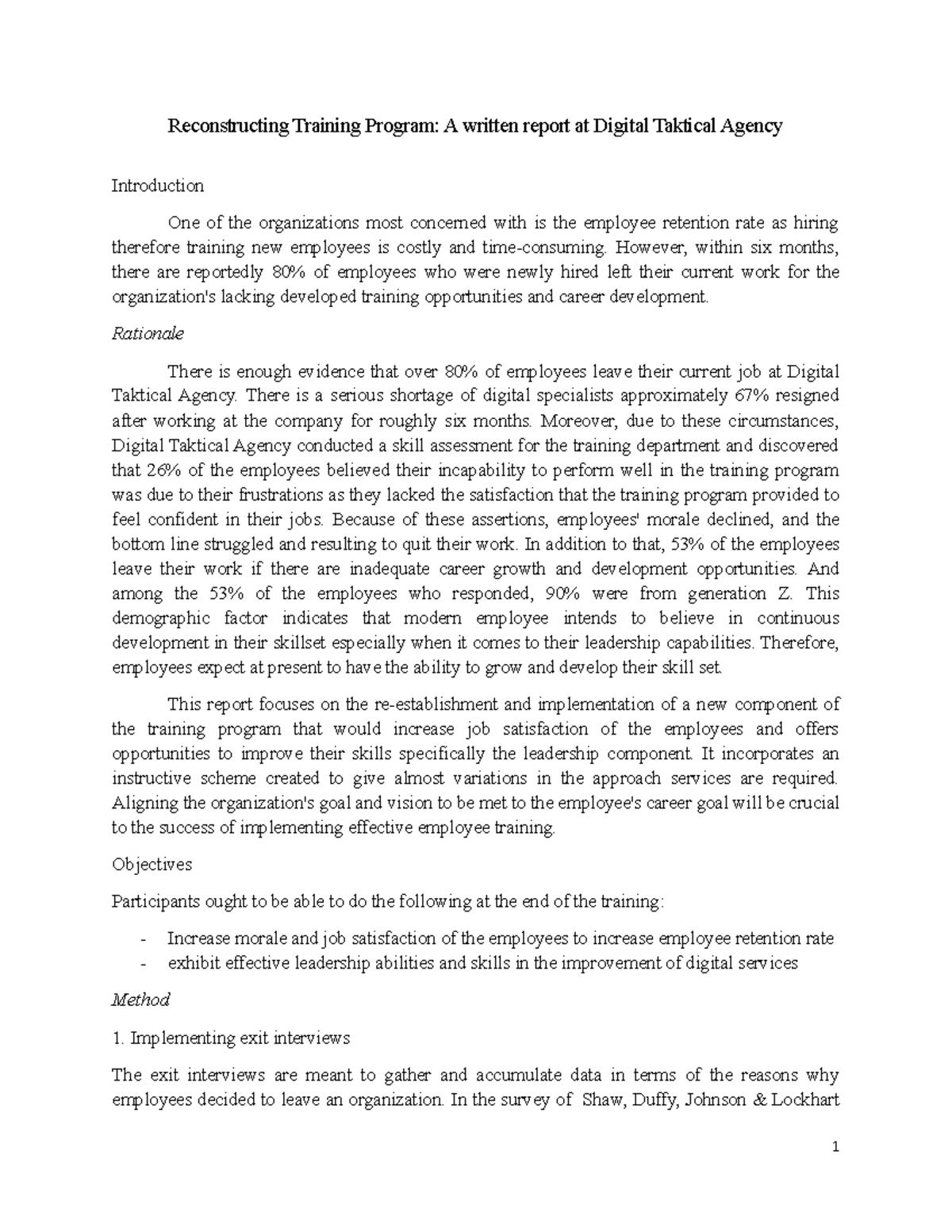 Junio Written Report Midterm - Reconstructing Training Program: A ...