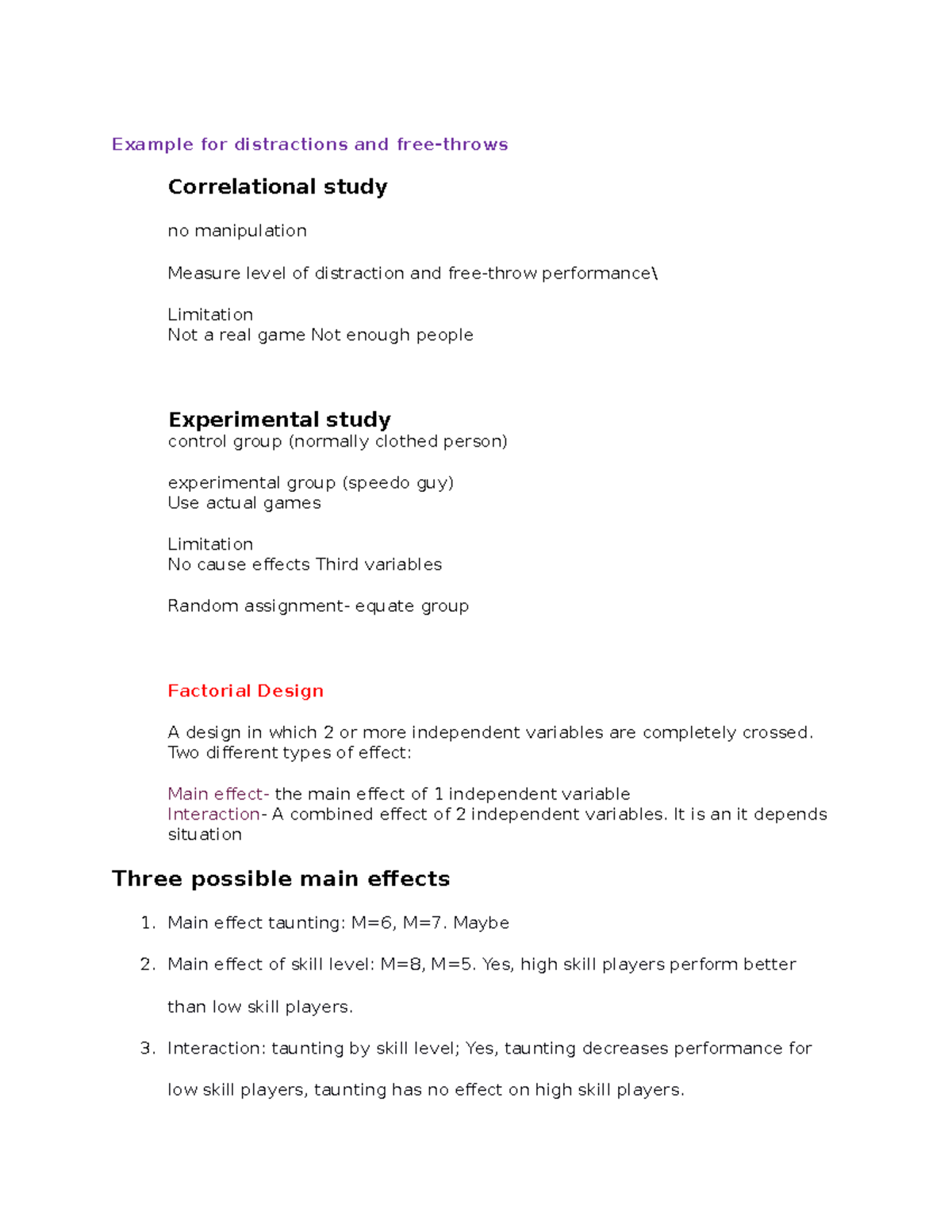 Example for distractions and free Example for distractions and free