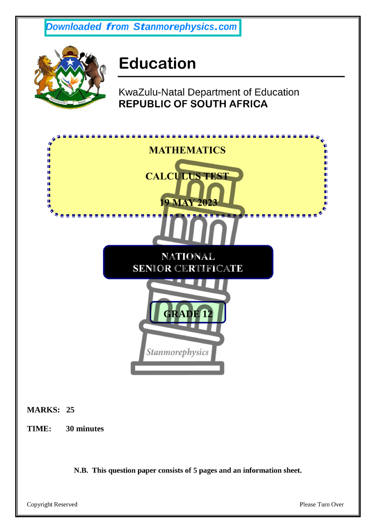 mathematics assignment grade 12 may 2023