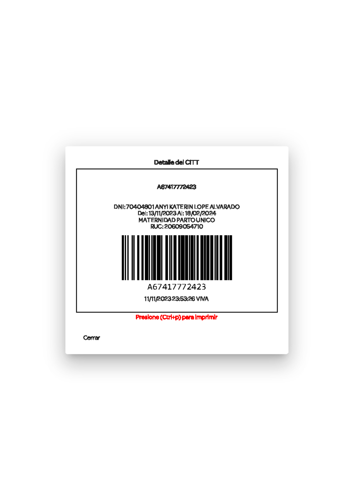 Consulta tu CITT - CITT - Consulta tu Certificado de Incapacidad ...