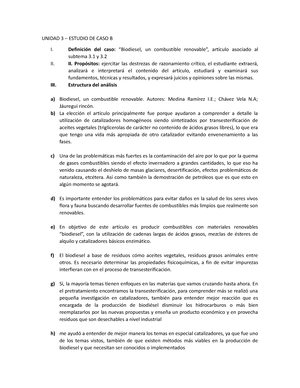 Unidad 3 Estudio De Caso B - UNIDAD 3 – ESTUDIO DE CASO B I. Definición ...