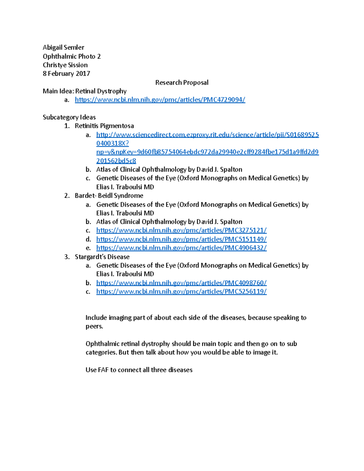 research proposal topics for optometry