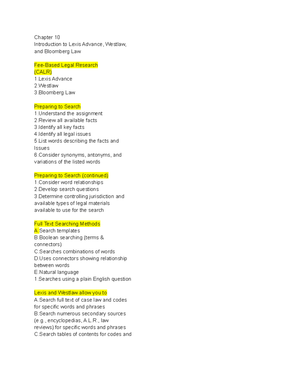 PSCI 211 chapter 10 part 1 - Chapter 10 Introduction to Lexis Advance ...