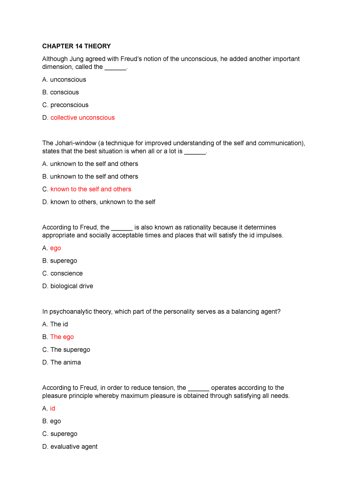 Chapter-14- Theory.docx - CHAPTER 14 THEORY Although Jung agreed with ...