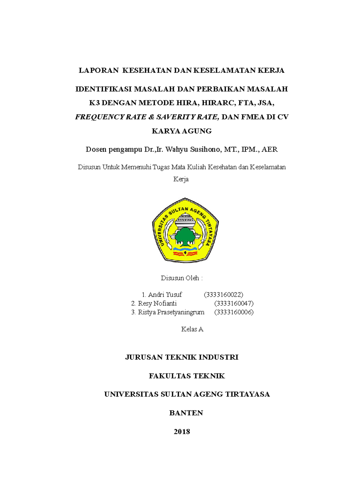 Laporan K3 Perusahaan Kemnaker keselamatan dan kesehatan kerja di tempat kerja