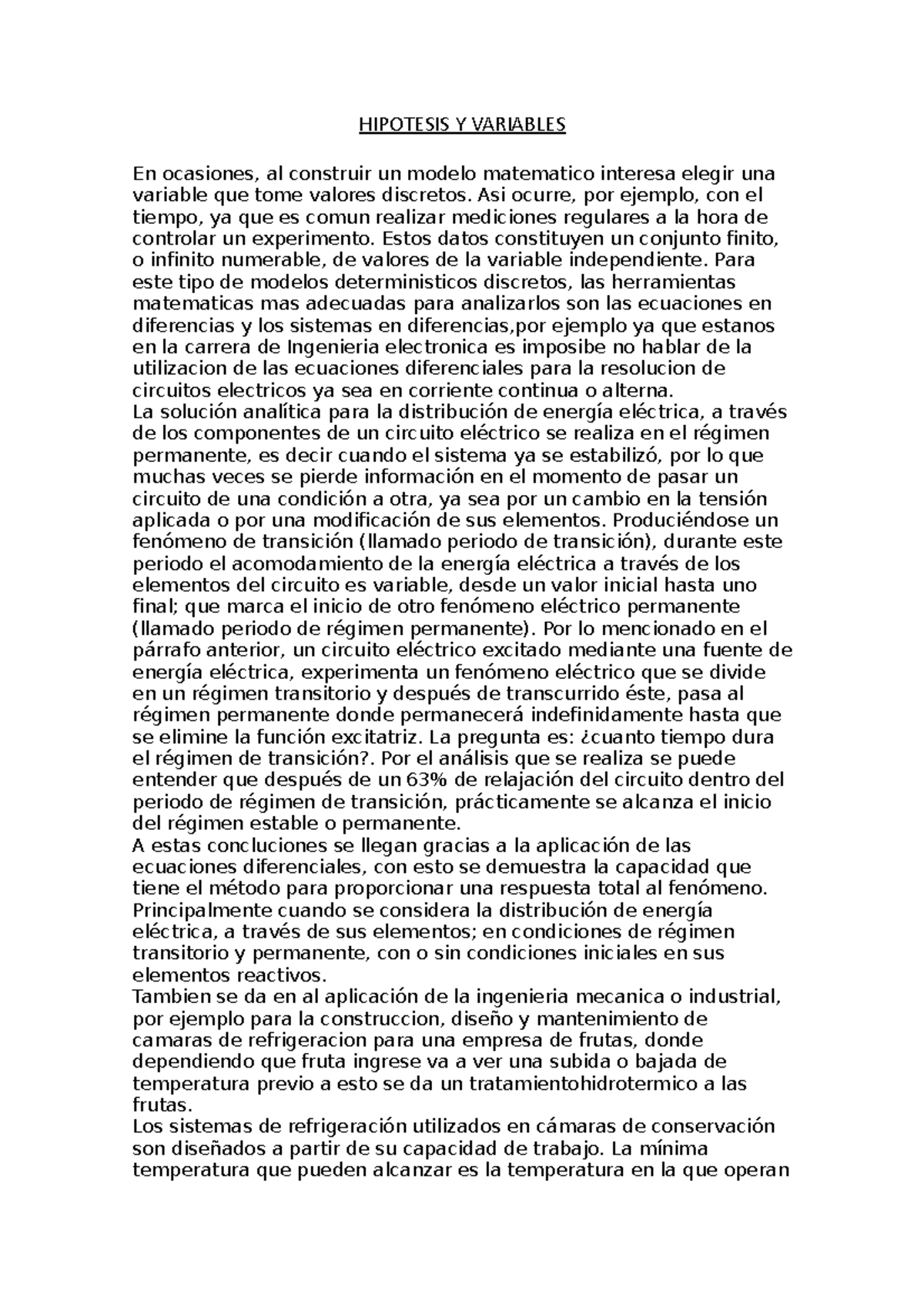 Hipotesis Y Variables - Un texto es una composición de signos ...