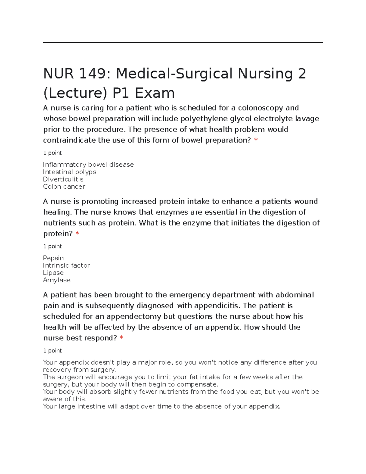 NUR 149 - Idk hahahhaa - NUR 149: Medical-Surgical Nursing 2 (Lecture ...