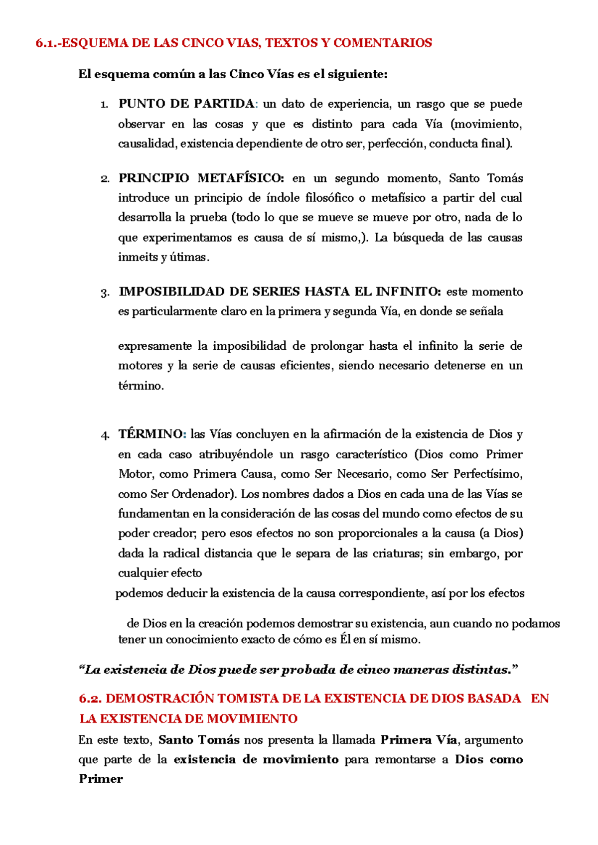 Esquema para el estudio de las 5 vias - 6.-ESQUEMA DE LAS CINCO VIAS ...