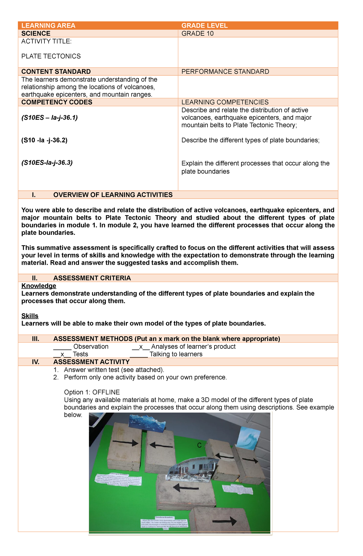 Summative-1-Q1-G10 - Summative Assessment For W1 And 2 Science 10 ...