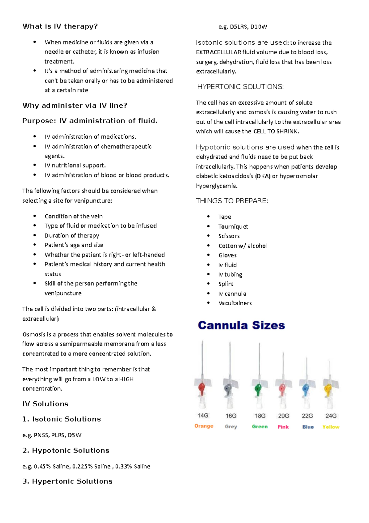 What is IV therapy - NOTES - What is IV therapy? When medicine or ...